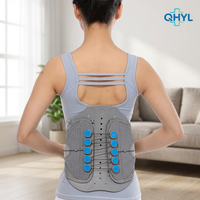 Ceinture de soutien lombaire à double traction de qualité médicale pour la rééducation postopératoire, attelle dorsale réglable et durable