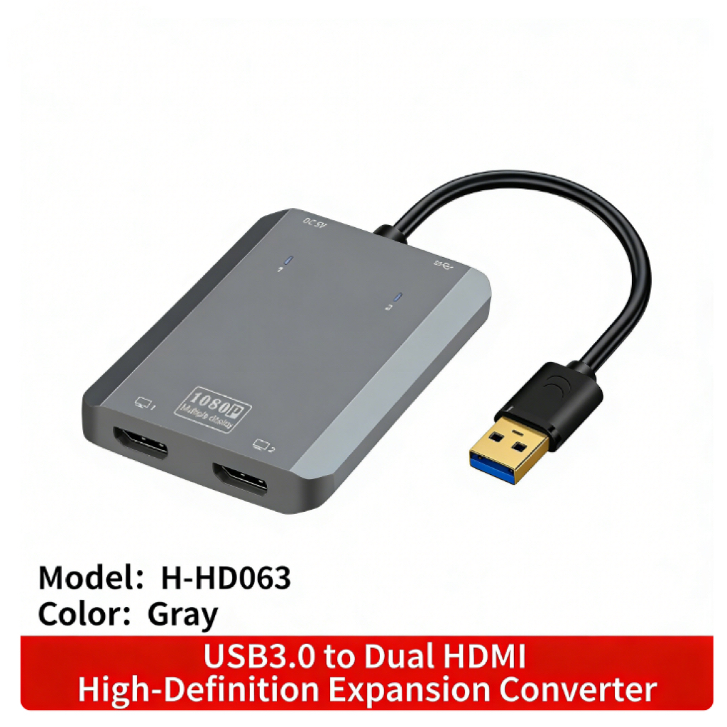 Gray-A+C to HDMI+HDMI+USB 3.0 video converter