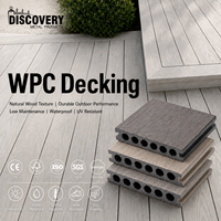 Revêtement de sol extérieur en WPC imperméable et antidérapant, terrasse en composite PE pour jardin, patio et piscine
