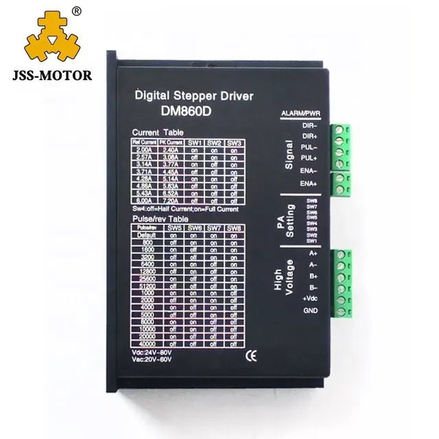 2-Phase stepper motor driver controller DM860D for nema23 and nema34 stepper motor