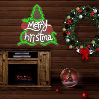 Enseigne néon de Noël dimmable, alimentée par USB, en acrylique, à suspendre, pour vitrine de magasin, fête, bar, cadeau de Noël, photomaton