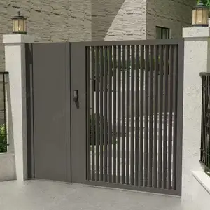 Grandsea现代花式设计安全铝合金房屋别墅大门设计优质金属栅栏和大门