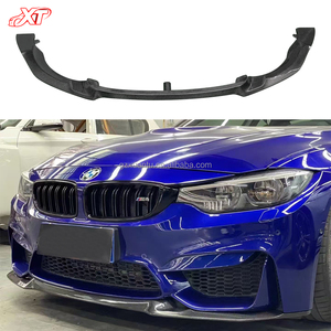 Lèvre avant en Fiber de carbone Style CS pour BMW M3 F80 <span class=keywords><strong>M4</strong></span> F82 voiture Trofeo mise à niveau pare-chocs avant lèvre Spoiler Kit de carrosserie - Product Image 2