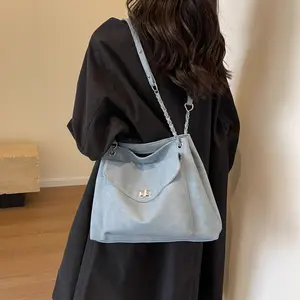 中国のカスタマイズされたデザイナーの女性のハンドバッグファッションクロスボディバッグデニムショルダーバッグ