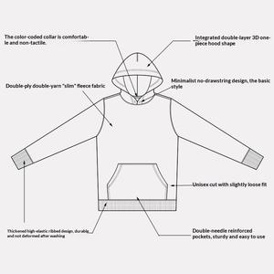 Sudadera con Capucha Vintage de Manga Larga de Mezcla de Algodón para Primavera/Otoño, 400g, Estilo Urbano para Parejas, Marca de Moda Japonesa Americana, Color Sólido, Holgada - Product Image 3