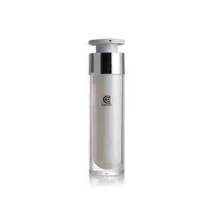 Clear Airless Pump Bottle Refillable 15ml 30ml 50ml For Serum BB Cream Lotion Skin Care And Foundation Cosmetic Logo Customized