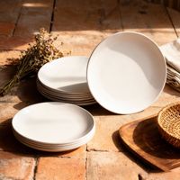 Assiette en mélamine de 5,5 à 8,5 pouces, design nordique, assiette à dîner, assiette à salade, qualité alimentaire et durable, personnalisable, ronde, pour les fêtes