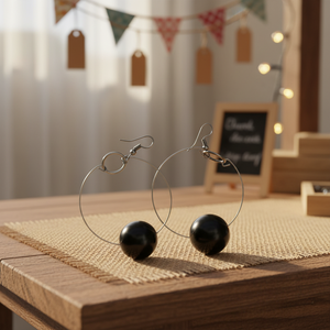 Bijoux ethniques en perles, cerceau, triangle, fil, fait à la main, pour femmes, vintage, géométrique, cadeau de mariage, mode, vente en gros - Product Image 1