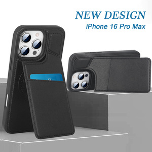 Huanmin's new model, suitable <b>for</b> <b>iPhone</b> 16 series, business cardholder phone case, full protection, with <b>stand</b> and wallet funct - Product Image 1