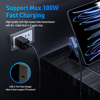 Adaptador USB4 Tipo C de 40 Gbps, Ángulo Recto de 90 Grados y Conector en Forma de U de 180 Grados, USB C Macho a Hembra, 100 W, Conector de Video 8K