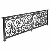 Rampe d'escalier intérieure contemporaine en fer et aluminium, résistante au vent, antirouille, anticorrosion, sûre, sur mesure pour villa, maison, balcon, barrière