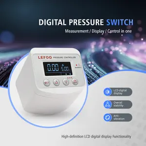 LEFOO Digital Pressure Switch 220V/110V Power Supply Adjustable Pressure Controller Digital Pressure Switch With LCD Display