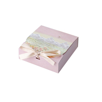 Boîte cadeau bleu ciel, nouveau style, peinture à l'huile, boîte vide et sac en papier, vendu en ensemble, coffret cadeau pour bébé, nouveau-né