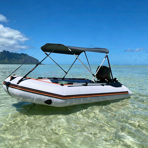 Bateau pneumatique sportif Kaboat, bateau pneumatique Hypalon, hors-bord, 3 personnes, coque rigide en aluminium, yacht en PVC, bateau pneumatique de pêche avec moteur - Product Image 5