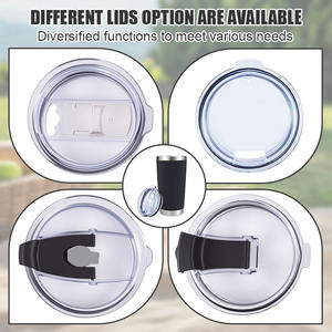 अनुकूलित 20 औंस सफेद डबल दीवार स्टेनलेस स्टील रिसाव प्रमाण यात्रा थर्मल वैक्यूम कॉफी टंबलर मग ढक्कन के साथ - Product Image 4