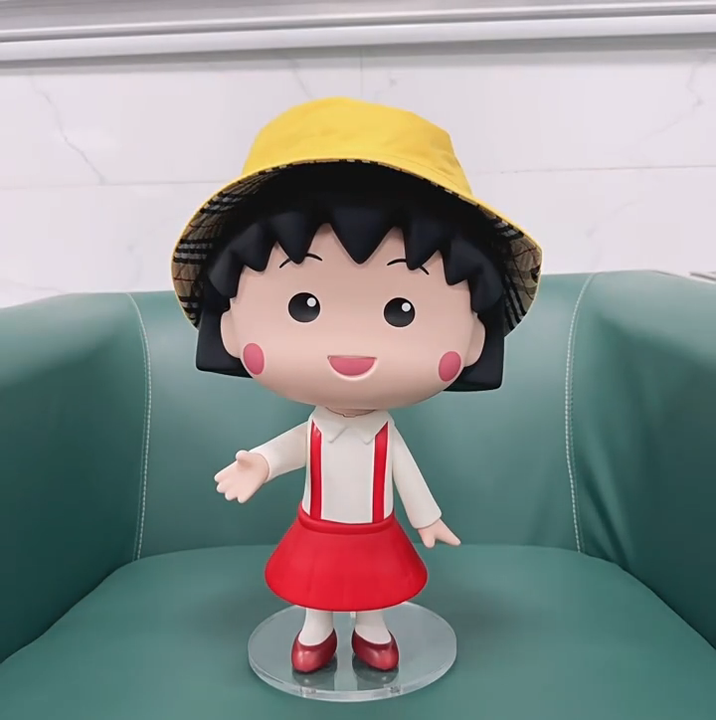 まる子ちゃん　40cm  PVC製　フィギュア 40CMアニメおもちゃフィギュア彫像ちびまる子ちゃんビッグサイズ漫画