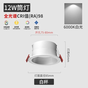 Luz LED Empotrable de Techo, Cuerpo de ABS Blanco, IP44 Impermeable, 5000K Blanco Cálido, AC 220V, Montaje en Pared, Exterior, Alimentación Solar, CE - Product Image 4