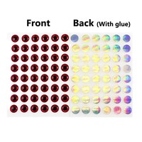 Œil de leurre ovale 3D/4D pour la pêche à la ligne, pour la fabrication d'appâts et le montage de mouches, œil de poisson en résine époxy lumineuse | Autocollants de dessins animés pour les yeux