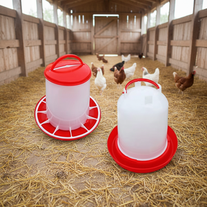 Nouveau Distributeur d'Aliments Durable en Plastique/PP pour Poulets 3kg 6kg 9kg, Mangeoire Manuelle pour Poulets de Chair, Éleveurs et Volaille, Abreuvoir <span class=keywords><strong>Animal</strong></span> pour Buveurs de Poulets - Product Image 6