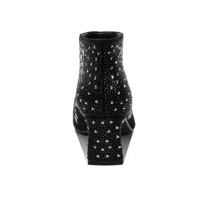 <span class=keywords><strong>Botines</strong></span> de Tacón de Aguja Estilo Occidental para <span class=keywords><strong>Mujer</strong></span>, Adornos con Cristales, Punta en Pico, Zapatos Formales para Fiesta, Tacón de 6 cm, <span class=keywords><strong>Verano</strong></span> - Product Image 5