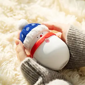 2 In 1 Power Bank Hand Warmer Sneeuwpop Kerstcadeau Usb Oplaadbare Elektrische Handverwarming Mini Zak Handwarmer
