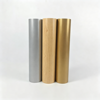 Fabricant de systèmes de plafonds suspendus en tubes métalliques extrudés en forme de U, finition bois décorative, aluminium, lambris de plafond