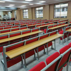 Chaise de conférence pliante moderne en alliage d'aluminium de haute qualité, pour salle de formation, école, cinéma, théâtre, auditorium, avec <span class=keywords><strong>table</strong></span> d'écriture - Product Image 2