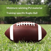 Ballon de football américain cousu en usine, modèles de compétition et d'entraînement en PVC/PU, tailles 3, 6, 9, référence 211222-1