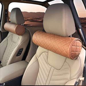 Avançado Encosto de Cabeça Do Carro Pescoço Almofada Confortável Couro Leve com Função Ventilação Preto Um assento Almofada & <span class=keywords><strong>Pillow</strong></span> - Product Image 3
