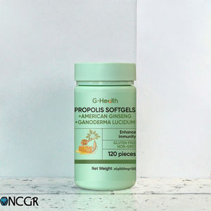 Капсулы G-HealthPROPOLIS + АМЕРИКАНСКИЙ ЖЕНШЕНЬ + ГАНОДЕРМА ЛУЦИДУМ: Укрепление иммунитета, антиоксидант, поддержка здоровья мозга, БЕЗ ГЛЮТЕНА - Product Image 3