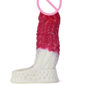 FAAK 17.3cm üst Pick köpek düğüm Penis kol/genişletici silikon yapay Penis büyütme gecikme boşalma için seks oyuncakları damla nakliye - Product Image 2