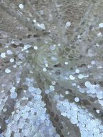 Robe de soirée haute couture à sequins et perles, tissu en dentelle à sequins, dernière collection