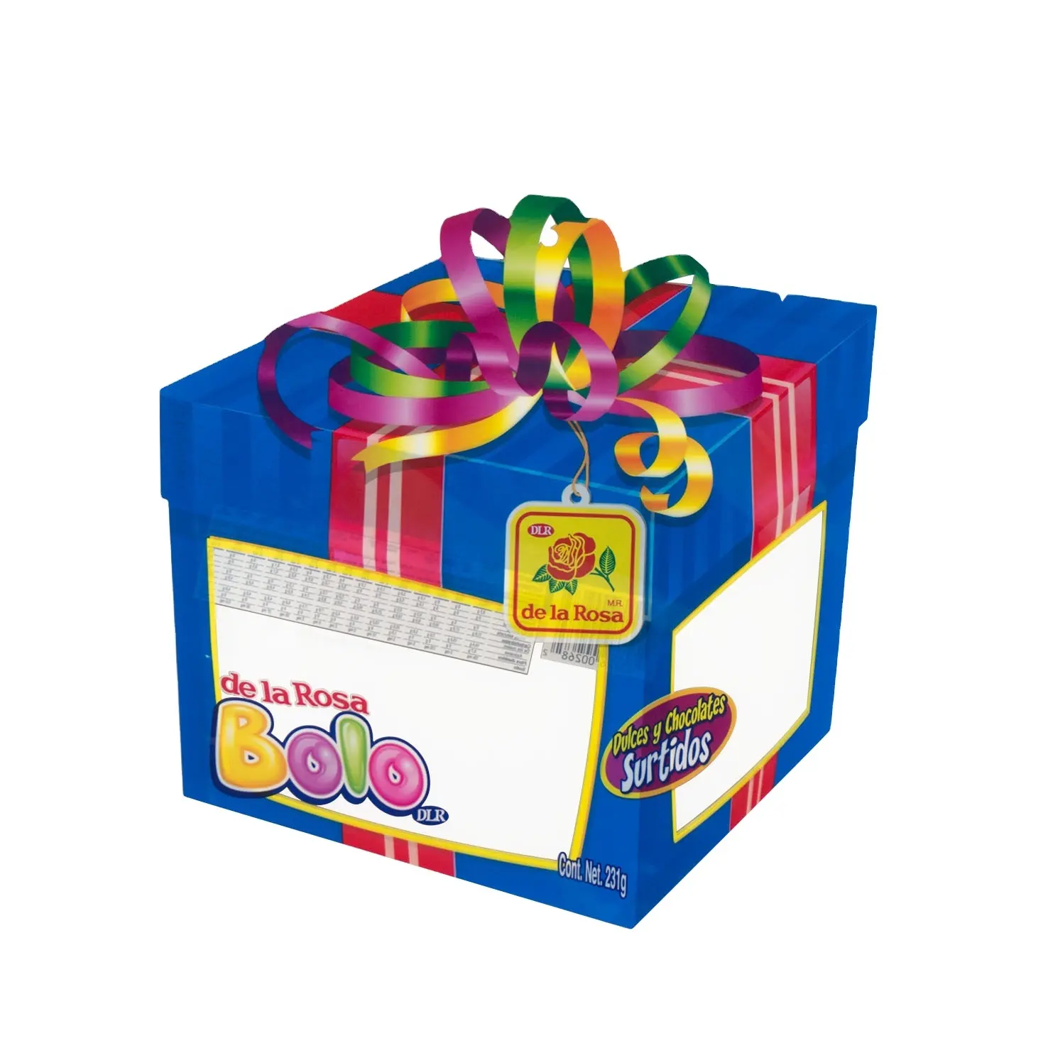 डीक्यू पैक खाद्य पैकेजिंग के लिए जन्मदिन का केक बॉक्स आकार जिपर पाउच कैंडी