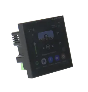 T 4 kanal WiFi akıllı ev Stereo 4X25W 4 inç dokunmatik ekran Bluetooth duvar amplifikatör