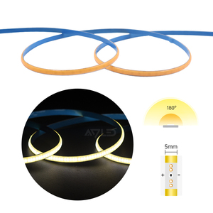 Bandes LED COB fines de 5 mm, 12 V/24 V CC, pour la décoration intérieure, le bricolage, les voitures, les armoires, les plafonds - Product Image 5