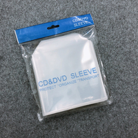 Plastiques transparents CPP, couverture de CD, CD DVD, pochette en plastique pour CD/emballage de CD/pochette pour CD avec rabat