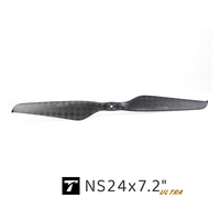 Hélice en fibre de carbone NS24*7.2, pales ultra-légères à haute efficacité de 24 pouces pour grands drones multirotors et VTOL