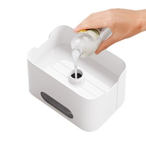 Organisateur d'évier de cuisine Jia Baishi avec porte-éponge et distributeur de savon, boîte de rangement multifonction pour comptoir - Product Image 2