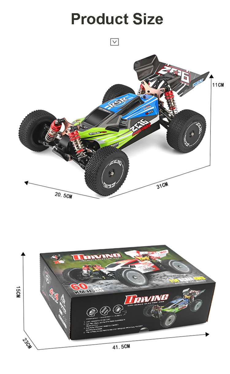 ラジコン　1/14 DRIVING Off-Road Car(グリーン) [144001-GN] HOBBY BANK ～ホビーバンクは国内・海外ブランド、新製品から