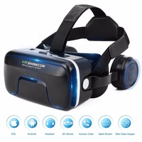 Lunettes 3D de réalité virtuelle originales de 4,7 à 7,0 pouces, casque VR stéréo Google Cardboard pour smartphone IOS Android
