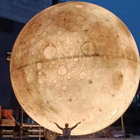 Lumière gonflable personnalisée en forme de planètes Terre, Mars, Jupiter pour décoration extérieure de pelouse, fêtes à thème spatial et événements festifs