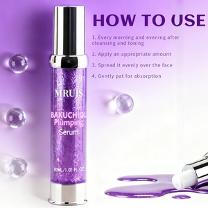Venta al por mayor 30ml Bakuchiol Plumping suero ácido hialurónico cara antienvejecimiento blanqueamiento hidratante reafirmante elasticidad cuidado de la piel - Product Image 6