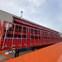 Semi-remorque à ridelles sur mesure en acier T700 à 3 essieux de 40 pieds pour le transport de marchandises sèches en entrepôt ferroviaire