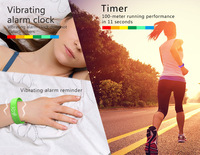 Montre connectée vibrante étanche avec alarme silencieuse, rappel par vibration, mesure de la température corporelle, vente en gros
