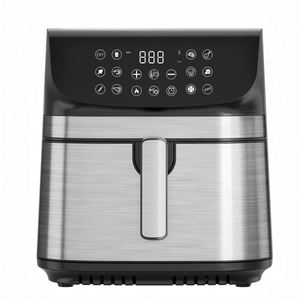 Nouvelle Conception 2026 Friteuse à Air Électrique en Acier Inoxydable Grande Capacité 9L Écran Tactile Numérique LCD Moderne pour Maison et Hôtel - Product Image 1