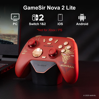 Manette de jeu sans fil GameSir Nova 2 Lite édition Iron Man avec sticks de détection à effet Hall GameSir pour NS2 PC Android IOS
