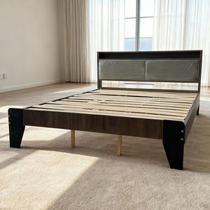 205*150cm Bedroom Furniture Designs Modern <strong>Cama</strong> <strong>De</strong> Casal Size Frames Double Bed Solid Wood Beds - Product Image 2