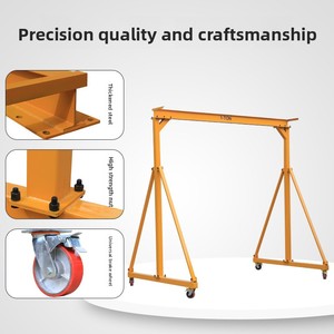 Grúa pórtico móvil pequeña de 5 toneladas con soporte para motor, maquinaria y equipo de elevación portátil, suministro de fábrica - Product Image 4