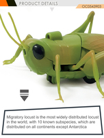 Ququma OC0543903 Télécommande Électrique Pas Chère, Jouet en Plastique en Forme de Locustes, Modèle Réaliste d'Insectes, Simulation de Pulvérisation de Brume Infrarouge pour