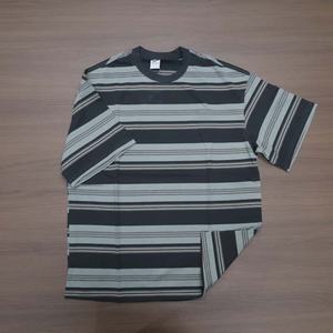 เสื้อยืดลำลองผู้ชายสไตล์สตรีท ผ้าฝ้าย 100% 280 กรัม ลายทาง พิมพ์โลโก้ได้ตามสั่ง ระบายอากาศดี เหมาะสำหรับฤดูร้อน ขายส่ง - Product Image 6